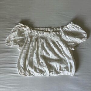 White off the shoulder top